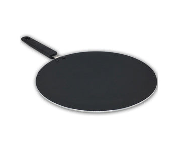 Cookware Baking TAWA Dish Disk Pan Round With Handle 20cm Black 0008 (Parcel Rate)