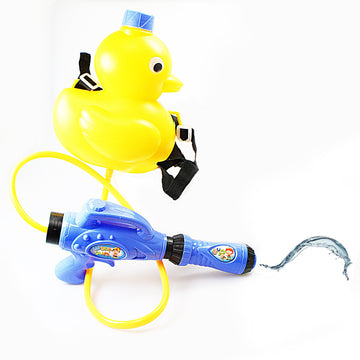 Childrens Boys Girls Duck Yellow Water Gun Pump Pipe Outdoor Fun   4567 (Parcel Rate)