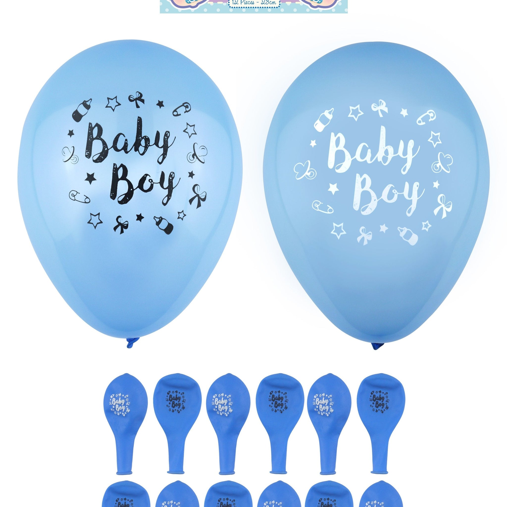 'Baby Boy' Party Birth Celebration Balloons Blue 23 cm X38745  A  (Large Letter Rate)