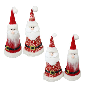 Christmas Santa Cone Decoration 30 cm Assorted Designs 5439 (Parcel Rate)