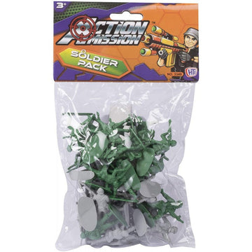 Children's Pack Of Toy Soldiers Mixed Colours 0003349 (Parcel Rate)