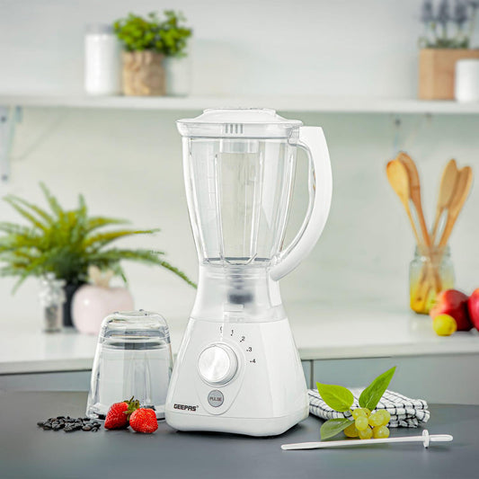 2-In-1 Portable Food Jug Blender and Grinder 1.5L White GSB44092WT (Big Parcel Rate)