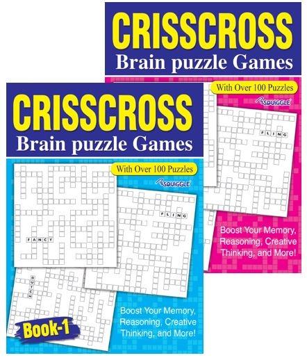 Criss Cross Puzzle Book 270 x 200 mm Assorted Designs P2114 (Parcel Rate)