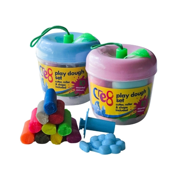 Cre8 Play Dough Set Apple Shape Assorted Colours P2610 (Parcel Rate)