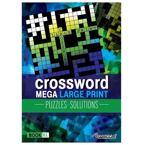 Mega Large Print Modern Crossword Book 1 P2960 (Parcel Rate)p