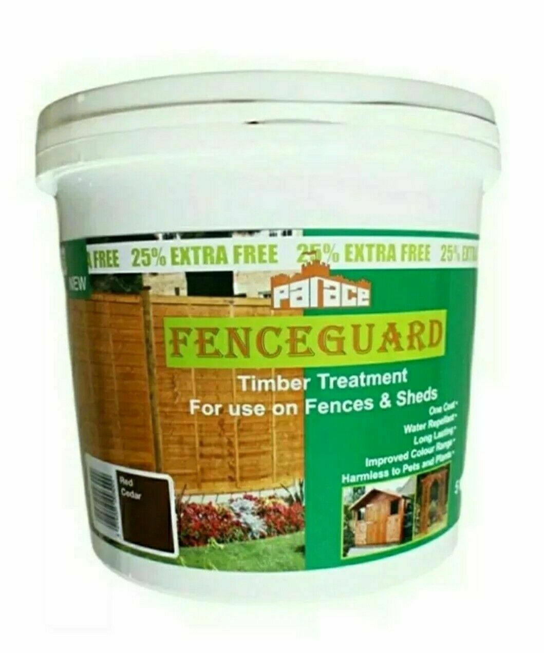 Fenceguard Red Cedar Fence Paint 5 Litre  91-21 (Parcel Rate)