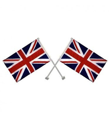 Great Britain Union Jack Jubilee Car Flags 2 Pack FL2 (Parcel Rate)