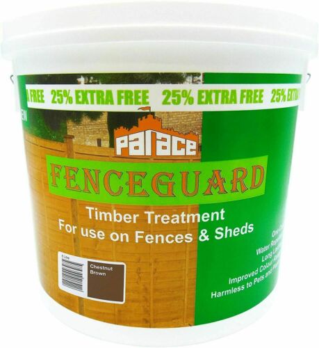 Fenceguard Chestnut Brown Fence Paint 5 Litre 91-19 (Parcel Rate)