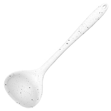 Silicone Ladle 8.5 x 29.5 cm Speckled White 10245 (Parcel Rate)