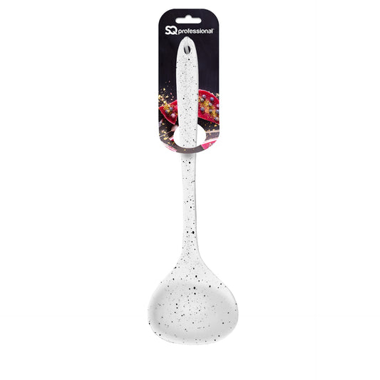 Silicone Ladle 8.5 x 29.5 cm Speckled White 10245 (Parcel Rate)