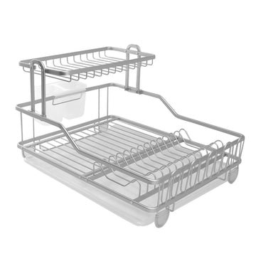 Durane Aluminium Dish Drainer Rack 47.5 x 35 x 28 cm Silver 10582 (Parcel Rate)