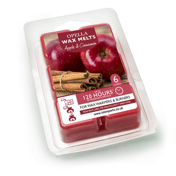 Opella Wax Melts 6 Cubes Scented Apple And Cinnamon 7 x 10cm CDWXA (Parcel Rate)